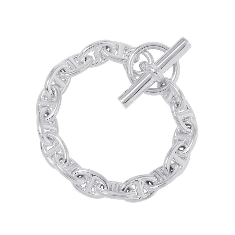 Hermes Chaine d'Ancre PM Bracelet, 16 links, SV925 Silver. (HERMES d'Ancre)